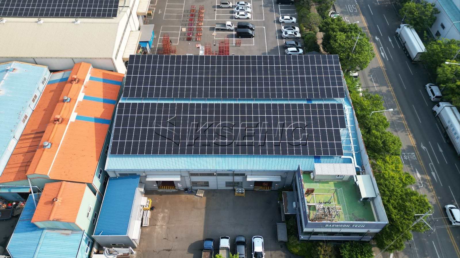 【26年3月】韩国大邱屋顶光伏支架182.88KW案例