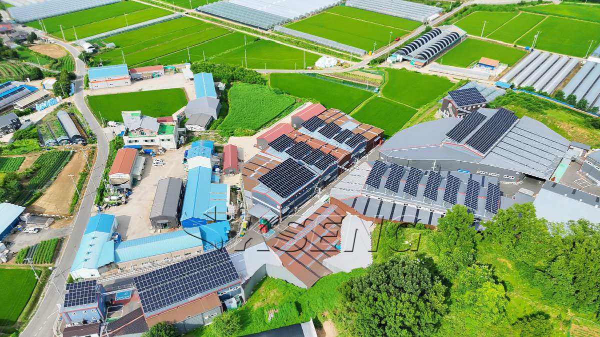 【26年8月】韩国忠清南道屋顶光伏支架370.5kw案例
